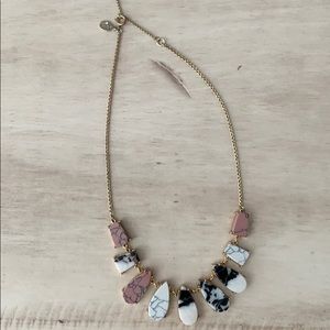 Pale Pink, Black and White Loft Necklace